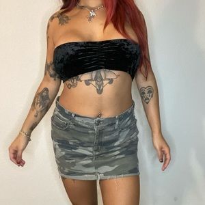 Y2K EXPRESS CAMO MICRO MINI SKIRT SIZE 12